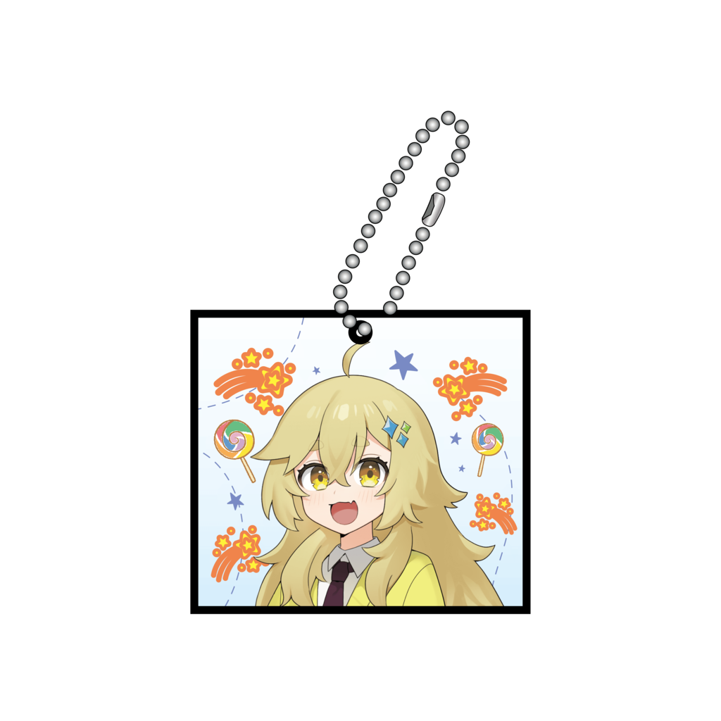 よろずや四角アクリルキーホルダー(ゆん)【よろずや学園祭Vol.2 よろずや四角アクリルキーホルダー(ゆん)【よろずや学園祭Vol.2
