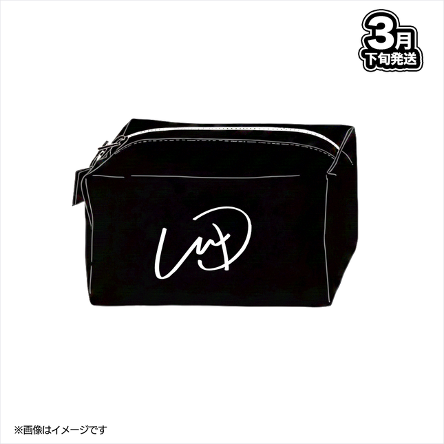 【受注生産/3月下旬発送】十六夜ルクス BIRTHDAY GOODS 2026 スクエアポーチ(ブラック)＜受付期間：～2/15＞