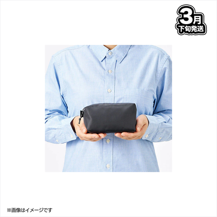 【受注生産/3月下旬発送】十六夜ルクス BIRTHDAY GOODS 2026 スクエアポーチ(ブラック)＜受付期間：～2/15＞