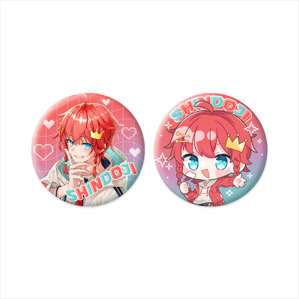 【12月上旬発送】しんどうじ STARTER GOODS 2025 缶バッチセット(配信者ver.)＜受付期間：～10/31＞