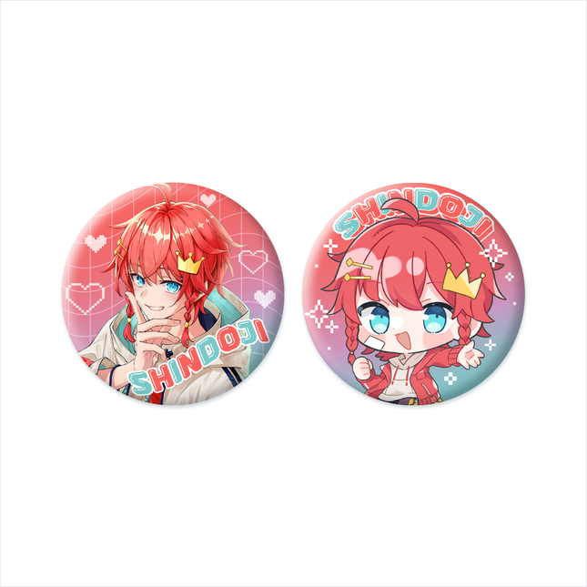 【12月上旬発送】しんどうじ STARTER GOODS 2025 缶バッチセット(配信者ver.)<受付期間:~10/31>
