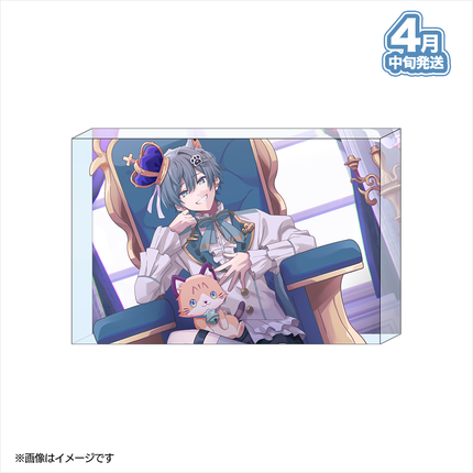 【受注生産/4月中旬発送】かえくん BIRTHDAY GOODS 2026 アクリルブロック(かえくん玉座ver.)＜受付期間：～3/8＞