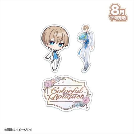 【受注生産/8月下旬発送】歌い手ジューンブライド ✻Colorful Bouquet✻ ステッカーセット(メガネアオ)＜受付期間：～6/28＞