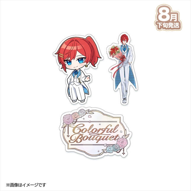 【受注生産/8月下旬発送】歌い手ジューンブライド ✻Colorful Bouquet✻ ステッカーセット(しんどうじ)＜受付期間：～6/28＞